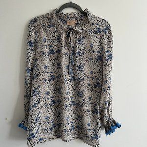 Rungolee - Francesca Mocha Poppy Fields Blouse - M